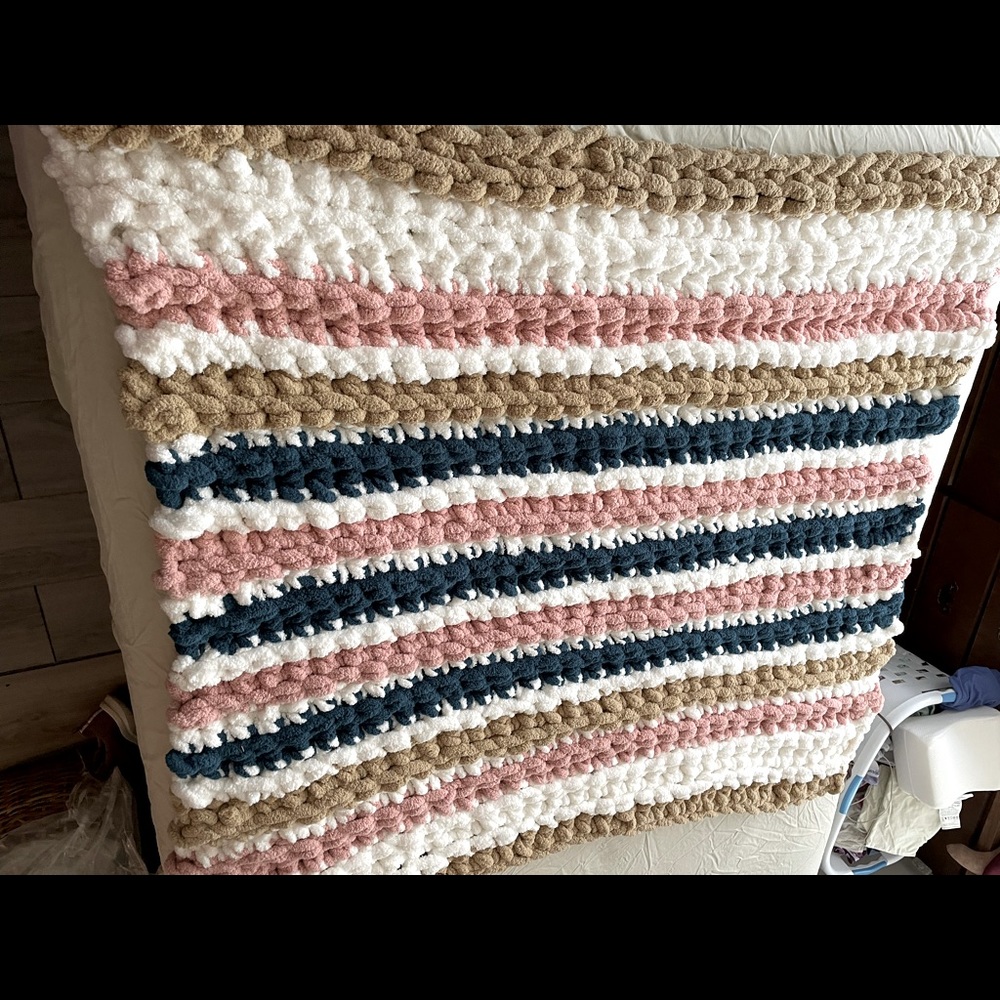 HANDMADE Chenille Afghan